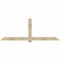 Ekena Millwork Eugene Rough Sawn Timber Gable Bracket, Douglas Fir, 108"W x 40"H x 2"D x 6"F, 9/12 Pitch GBW108X40X0206EUG00RDF - alternate 1